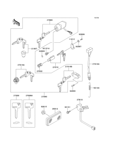 VN250 Замок зажигания