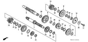 CR500R Трансмиссия
