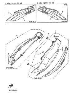 FZR1000 Боковые обтекатели