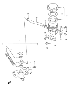 RGV250 Передний тормозной цилиндр