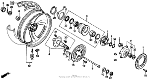 NT650 Переднее колесо