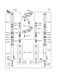 ZR400 Передняя вилка