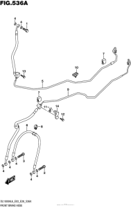 DL1000 (ABS) Передние тормозные трубки
