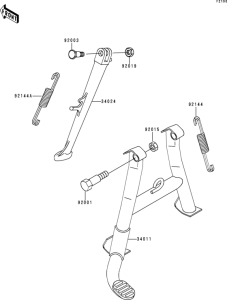 ZR750 Подножка