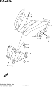 GSX-R1000 Fuel Tank Front Cover