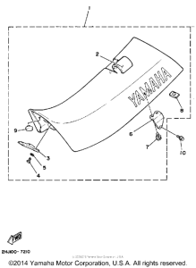 YZ490U Сиденье