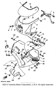 YSR50W Fairing-cowling