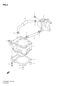 DR-Z400 Цилиндр