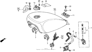 VF700C Топливный бак