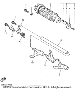 FZR1000G Вилки переключения