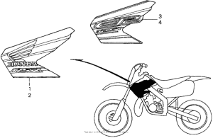 CR125R Наклейки