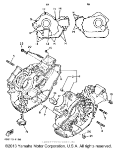 XV1100SC Картер двигателя