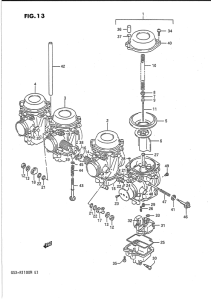 GSX-R1100 Carburetor assy