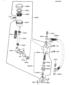 KZ1100 Задний тормозной цилиндр