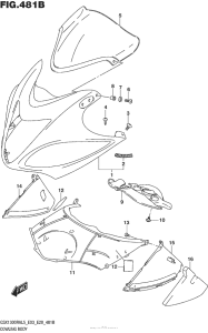 GSX1300R (ABS) Cowling Body (Gsx1300Ral5 E28)