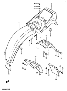 GS650 Заднее крыло