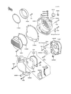 ZX500 Крышки двигателя