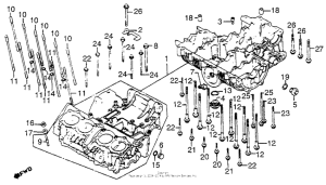 CB750 Картер двигателя