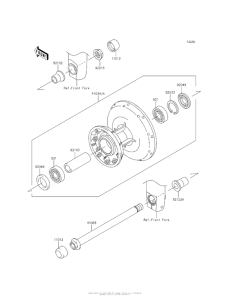 EJ800 Переднее колесо