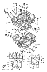 FZR1000 Картер двигателя