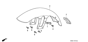 CB250 Переднее крыло