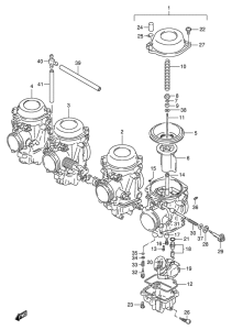 GSX-R1100 Carburetor assy