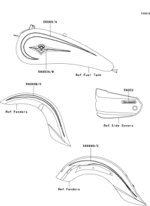 VN1600 Decals(red)(a3)