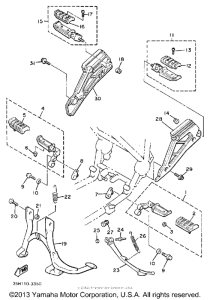 XJ900RK Подножки
