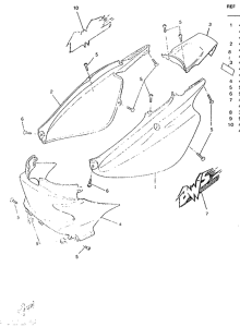 CW50RS Боковые обтекатели