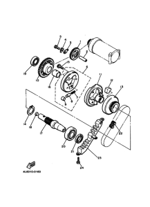 XJ650S Starter clutch outer assy