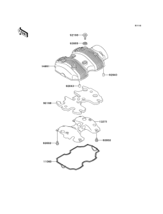 EJ650 Крышка головки цилиндров
