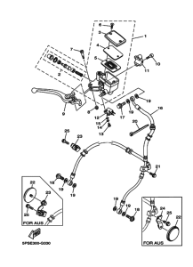 TDM900 Передний тормозной цилиндр