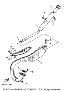 RT100J Выхлопная система