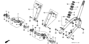SJ50 Вилка передней оси