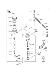 EX500 Задний тормозной цилиндр