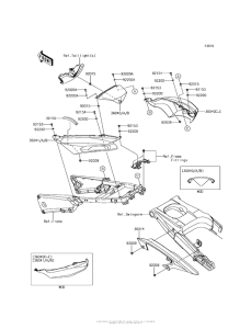 ZX1400 Боковые обтекатели