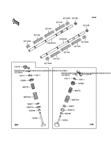 ZX1200 Клапана