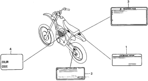 XR100 Лейбл предостережения