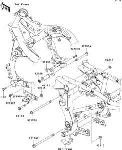ER650 Крепление двигателя