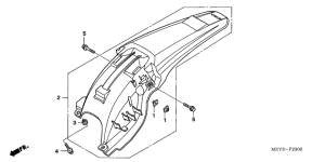  Заднее крыло