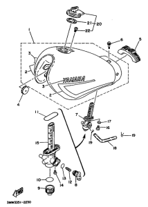 SR125 Топливный бак