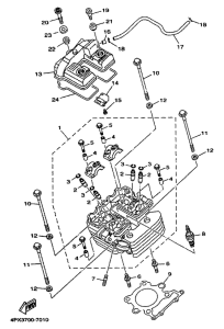 TT250R Головка цилиндров