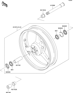 ZX900 Переднее колесо