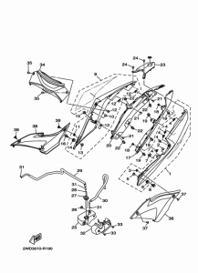 YZF-R3A サイドカバ-