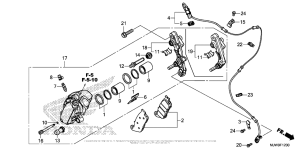 CB500F (ABS) Передний суппорт
