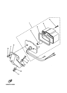 YB-1 Габаритный задний фонарь