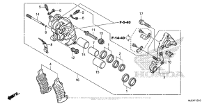 ST1300P (ABS) Передний тормоз правый