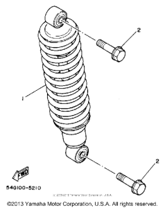 BW200S Амортизаторы задние