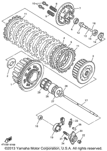 YZF600RL Сцепление