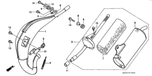 CR80RB Глушитель